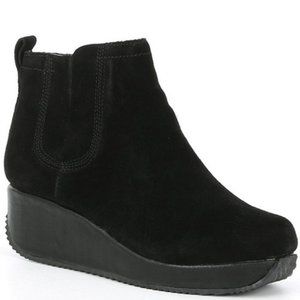 Burlingham Wedge Bootie - Black Suede